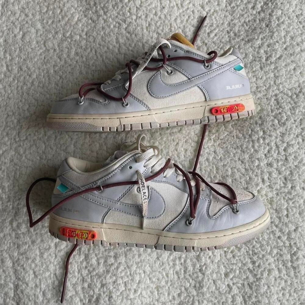 Nike Dunk Low Off White Lot 46 of 50 - Picture 2 of 6